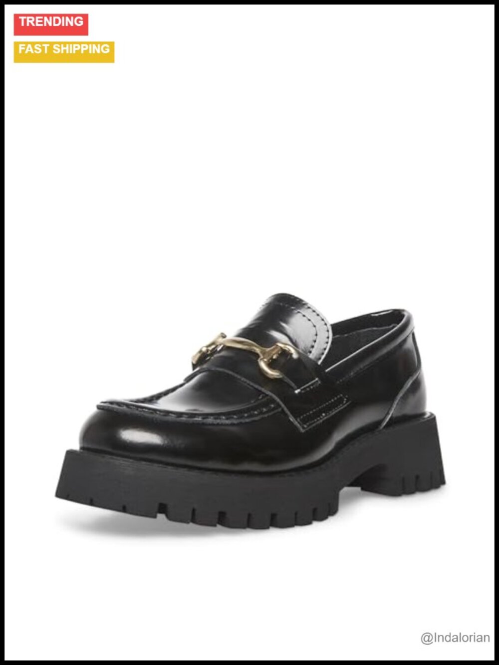 Steve Madden Lando Loafer Vegan Leather Platform Block Heel
